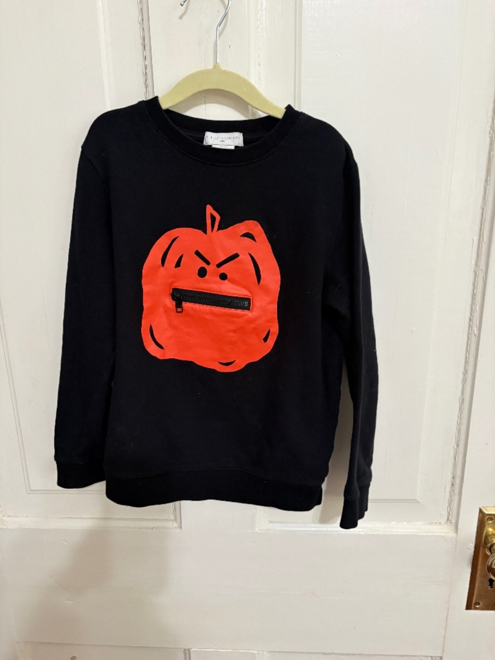 Stella McCartney Kids Black Halloween Sweatshirt Jack 0 Lantern size 8 years